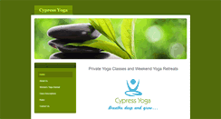 Desktop Screenshot of cypressyoga.com